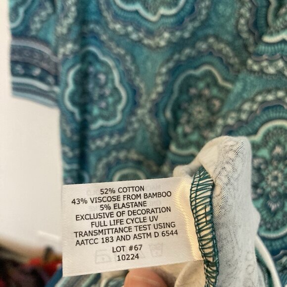 Coolibar Women’s Dress Maxi Paisley Floral Green UPF 50 Size M - Picture 5 of 7